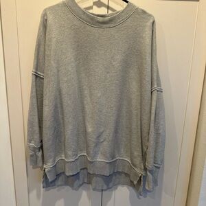 Aerie Light Gray Oversize sweatshirt size xs